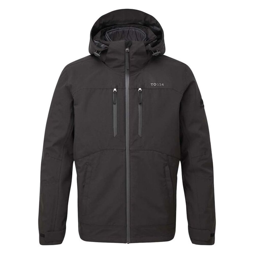 TOG24 Mens Denton 3 in 1 Waterproof Jacket / Black
